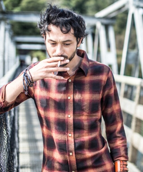 glamb（グラム）の「Macnairy check SH（トップス・メンズ・Red/Blue/Yellow・Size1/Size2/Size3/Size4）」の8枚目の写真