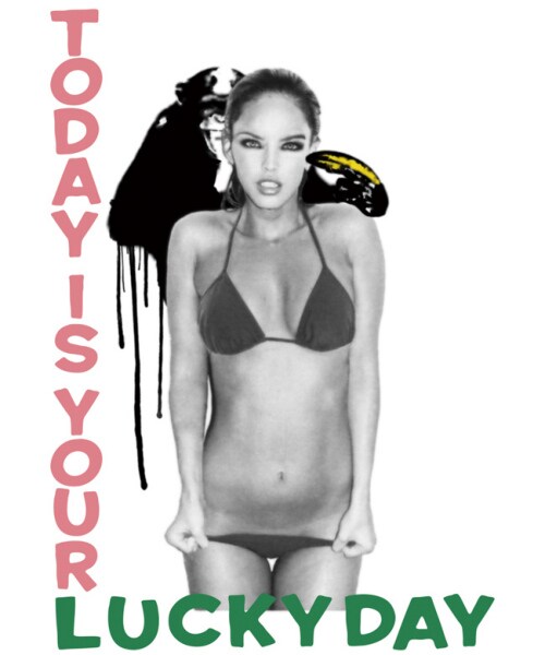 glamb(グラム)の「Lucky T(トップス・メンズ・White/Black/Moku gray/Khaki・Size1/Size2/Size3/Size4)」の5枚目の写真