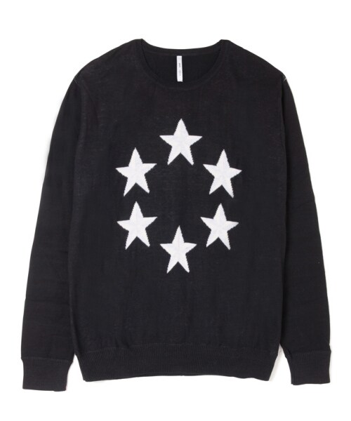 glamb（グラム）の「Round star knit（トップス・メンズ・White/Black/Red・Size1/Size2/Size3/Size4）」の2枚目の写真