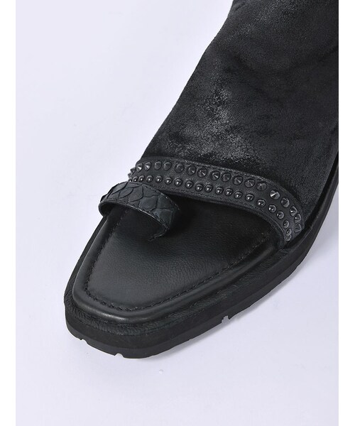 KMRii ケムリ　レザー　サンダル 楽天市場】KMRii／ケムリ／BLK METAL SANDAL 08／ロイヤル