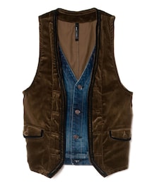 glamb | Alexa denim gilet(ジャケット/アウター)