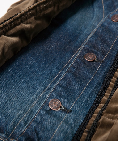 glamb（グラム）の「Alexa denim gilet（ジャケット/アウター・メンズ・Khaki/Black/Burgundy・Size1/Size2/Size3/Size4）」の5枚目の写真