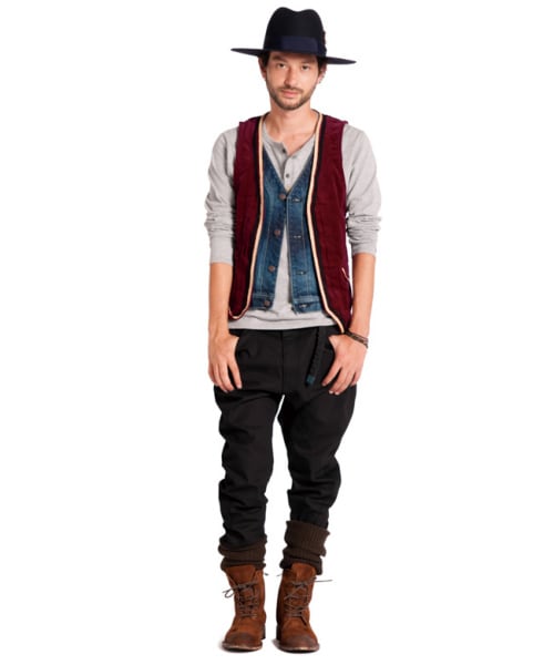 glamb（グラム）の「Alexa denim gilet（ジャケット/アウター・メンズ・Khaki/Black/Burgundy・Size1/Size2/Size3/Size4）」の15枚目の写真