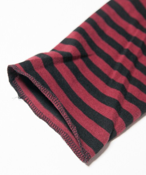glamb（グラム）の「Joester border long CS（トップス・メンズ・Red x Black/Gray x Black・Size1/Size2/Size3/Size4）」の4枚目の写真