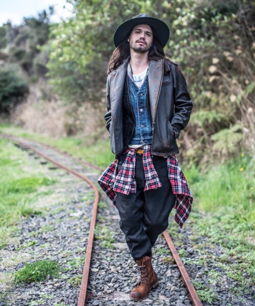 glamb（グラム）の「Poly denim（パンツ・メンズ・Indigo/Black・Size1/Size2/Size3/Size4）」の9枚目の写真