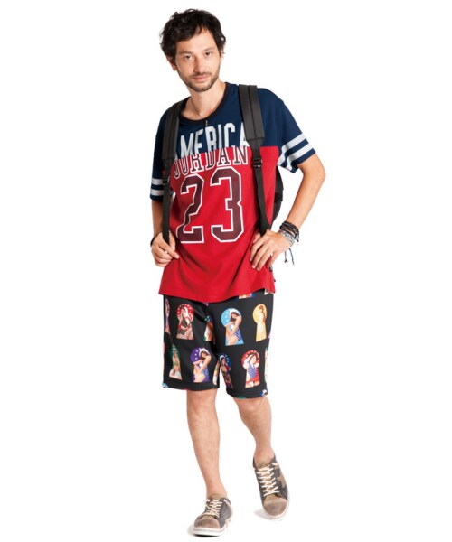 glamb（グラム）の「Air CS（トップス・メンズ・Navy x Red/Black x Gray・Size1/Size2/Size3/Size4）」の7枚目の写真