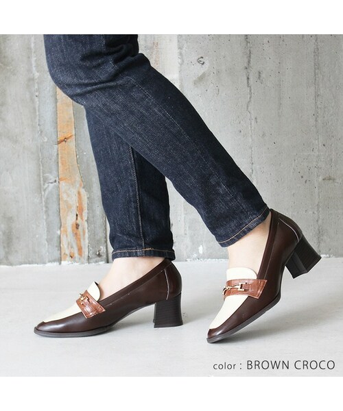 Shoe Fantasy（シューファンタジー）の「日本製 マニッシュビットローファー（ローファー・レディース・ブラック/ブラウン/ダークオーク・22.0~25.0cm）」の2枚目の写真