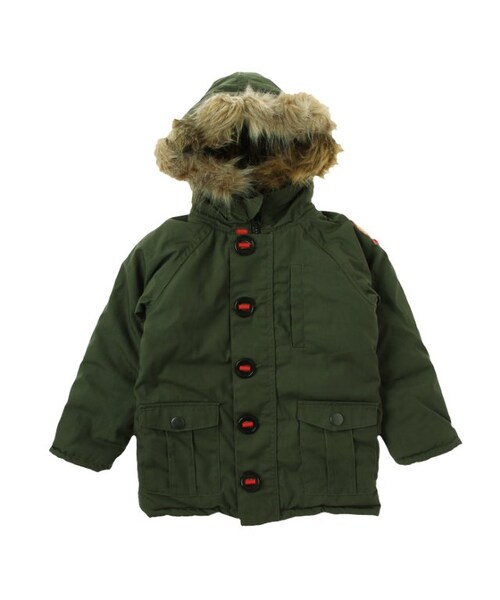 BREEZE(ブリーズ)の「リバーシブル中綿ジャケット(ジャケット/アウター・キッズ・ブルー/カーキ・90/100/110/120/130/140)」の4枚目の写真