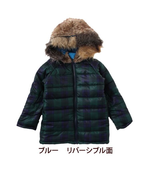 BREEZE(ブリーズ)の「リバーシブル中綿ジャケット(ジャケット/アウター・キッズ・ブルー/カーキ・90/100/110/120/130/140)」の7枚目の写真