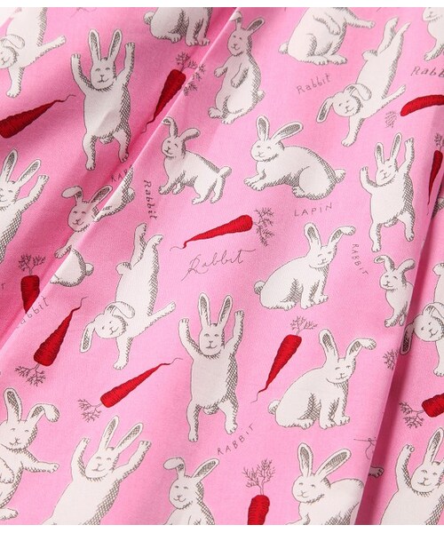 Ex-Libris by Olympia Le-Tan（エックスリブリスバイオランピアルタン）の「【先行予約】GRAPHIC DRESS【Pierre Le-Tan】（ワンピース/ドレス・レディース・ピンク・38/40）」の8枚目の写真