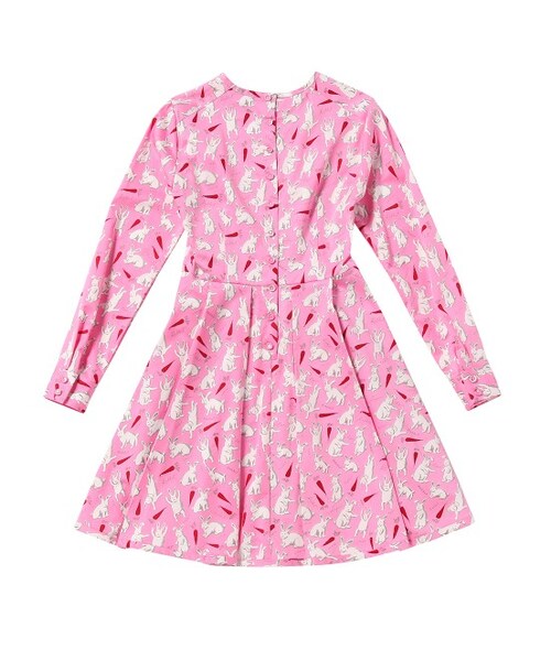 Ex-Libris by Olympia Le-Tan（エックスリブリスバイオランピアルタン）の「【先行予約】GRAPHIC DRESS【Pierre Le-Tan】（ワンピース/ドレス・レディース・ピンク・38/40）」の3枚目の写真