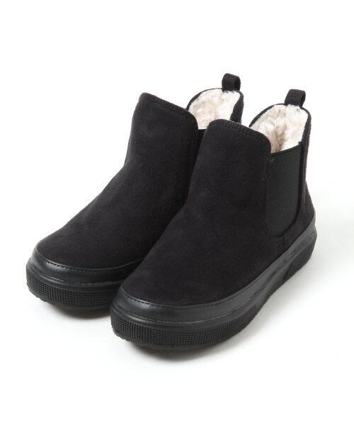 GLOBAL WORK（グローバルワーク）の「【親子でおそろいにも！WEB限定先行予約】ハイカットスリッポンKIDS（シューズ・キッズ・ブラック09/グレー15/レオパード55・１６cm/１７cm/１８cm/１９cm）」の4枚目の写真