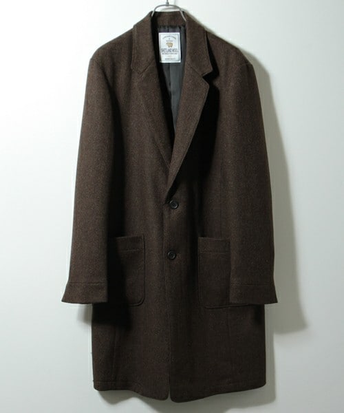 HARE(ハレ)の「シェットランドチェスターコート(ジャケット/アウター・メンズ・ダークグリーン/ネイビー・S/M/L)」の1枚目の写真