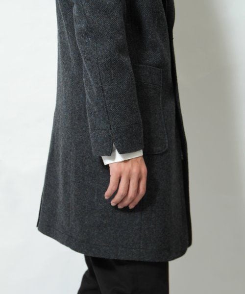 HARE(ハレ)の「シェットランドチェスターコート(ジャケット/アウター・メンズ・ダークグリーン/ネイビー・S/M/L)」の8枚目の写真