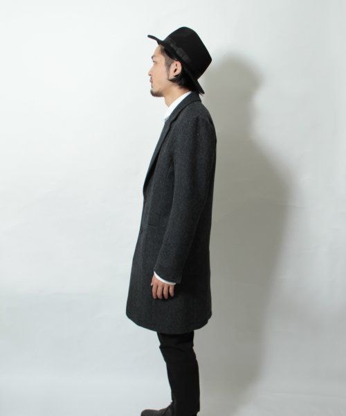 HARE(ハレ)の「シェットランドチェスターコート(ジャケット/アウター・メンズ・ダークグリーン/ネイビー・S/M/L)」の3枚目の写真