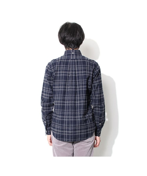 URBAN RESEARCH DOORS(アーバンリサーチドアーズ)の「GYMPHLEX 60/2ビエラ起毛チェックシャツ(トップス・メンズ・GREY/NAVY/GREY/BLUE/GREEN/BROWN/NAVY/IVORY・M/L)」の14枚目の写真