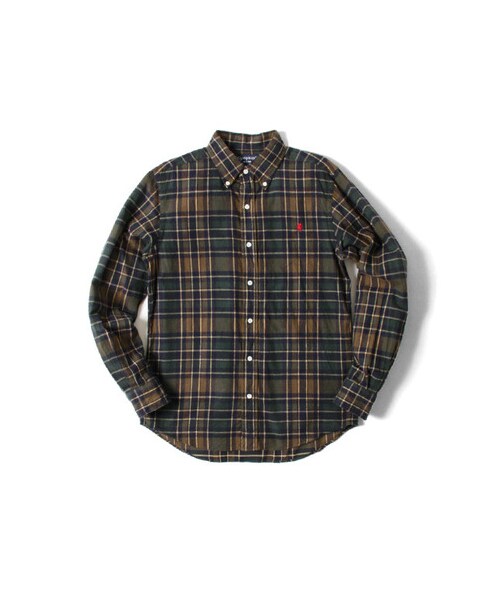 URBAN RESEARCH DOORS(アーバンリサーチドアーズ)の「GYMPHLEX 60/2ビエラ起毛チェックシャツ(トップス・メンズ・GREY/NAVY/GREY/BLUE/GREEN/BROWN/NAVY/IVORY・M/L)」の2枚目の写真