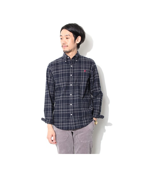 URBAN RESEARCH DOORS(アーバンリサーチドアーズ)の「GYMPHLEX 60/2ビエラ起毛チェックシャツ(トップス・メンズ・GREY/NAVY/GREY/BLUE/GREEN/BROWN/NAVY/IVORY・M/L)」の12枚目の写真