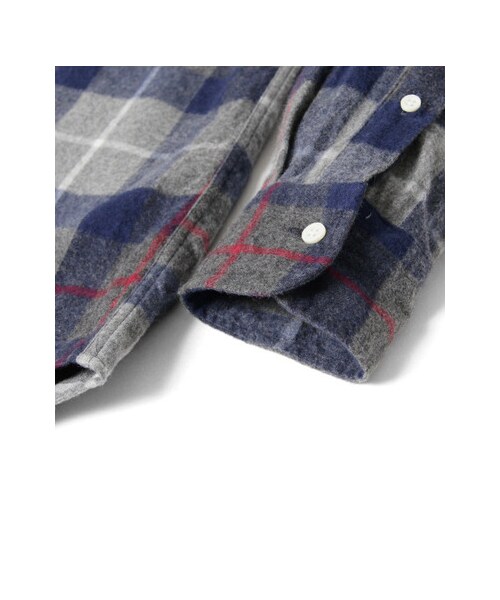 URBAN RESEARCH DOORS(アーバンリサーチドアーズ)の「GYMPHLEX 60/2ビエラ起毛チェックシャツ(トップス・メンズ・GREY/NAVY/GREY/BLUE/GREEN/BROWN/NAVY/IVORY・M/L)」の17枚目の写真