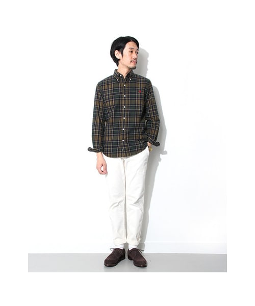 URBAN RESEARCH DOORS(アーバンリサーチドアーズ)の「GYMPHLEX 60/2ビエラ起毛チェックシャツ(トップス・メンズ・GREY/NAVY/GREY/BLUE/GREEN/BROWN/NAVY/IVORY・M/L)」の5枚目の写真