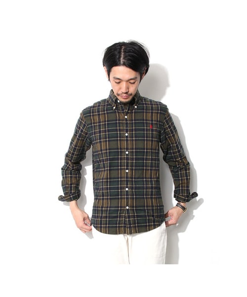 URBAN RESEARCH DOORS(アーバンリサーチドアーズ)の「GYMPHLEX 60/2ビエラ起毛チェックシャツ(トップス・メンズ・GREY/NAVY/GREY/BLUE/GREEN/BROWN/NAVY/IVORY・M/L)」の6枚目の写真