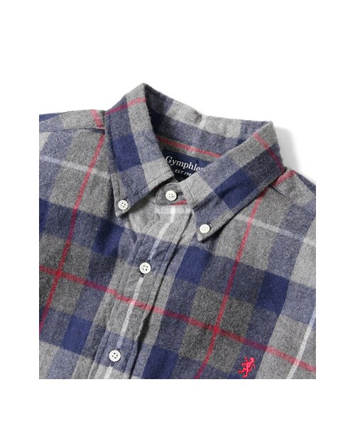 URBAN RESEARCH DOORS(アーバンリサーチドアーズ)の「GYMPHLEX 60/2ビエラ起毛チェックシャツ(トップス・メンズ・GREY/NAVY/GREY/BLUE/GREEN/BROWN/NAVY/IVORY・M/L)」の15枚目の写真