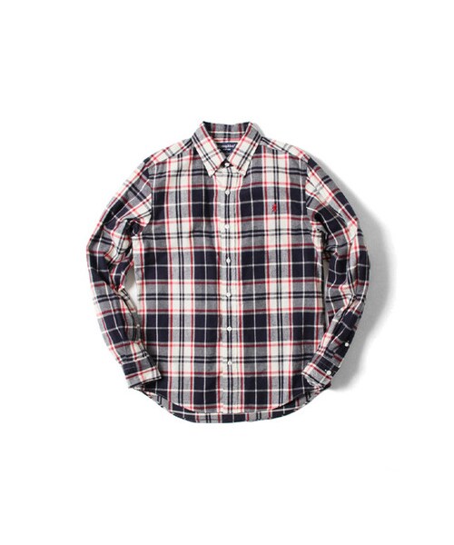 URBAN RESEARCH DOORS(アーバンリサーチドアーズ)の「GYMPHLEX 60/2ビエラ起毛チェックシャツ(トップス・メンズ・GREY/NAVY/GREY/BLUE/GREEN/BROWN/NAVY/IVORY・M/L)」の1枚目の写真