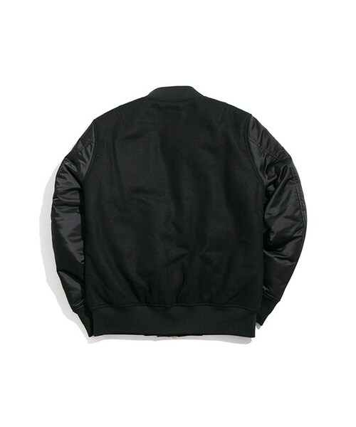 URBAN RESEARCH(アーバンリサーチ)の「URiD FABRIC MIX MA-1(ジャケット/アウター・メンズ・BLACK/GRAY・M/L)」の9枚目の写真