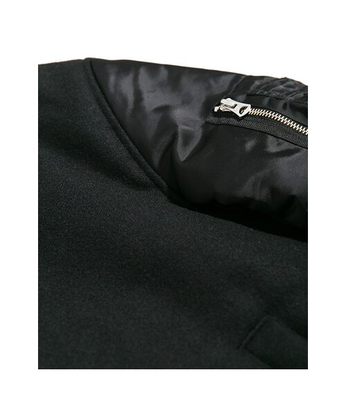 URBAN RESEARCH(アーバンリサーチ)の「URiD FABRIC MIX MA-1(ジャケット/アウター・メンズ・BLACK/GRAY・M/L)」の6枚目の写真