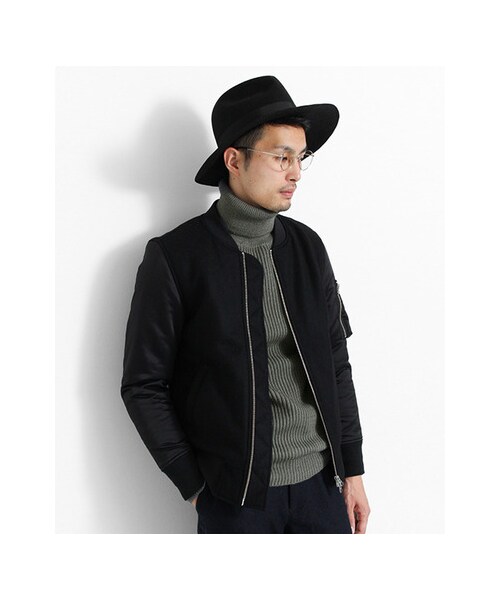 URBAN RESEARCH(アーバンリサーチ)の「URiD FABRIC MIX MA-1(ジャケット/アウター・メンズ・BLACK/GRAY・M/L)」の10枚目の写真