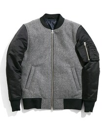 URBAN RESEARCH | URiD　FABRIC MIX MA-1(ジャケット/アウター)