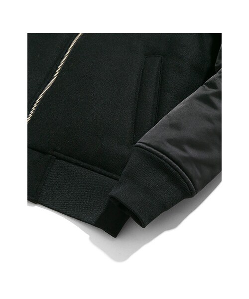 URBAN RESEARCH(アーバンリサーチ)の「URiD FABRIC MIX MA-1(ジャケット/アウター・メンズ・BLACK/GRAY・M/L)」の5枚目の写真