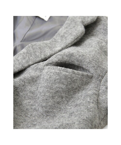 KBF（ケイビーエフ）の「ロングガウンコート（ジャケット/アウター・レディース・OFF/L/GRAY/GRAY・one）」の11枚目の写真