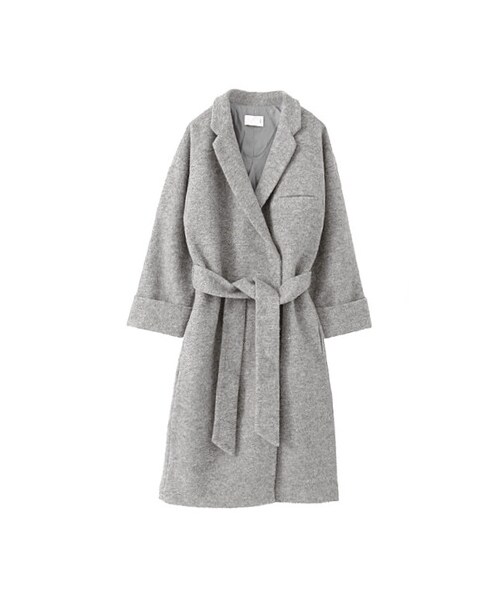 KBF（ケイビーエフ）の「ロングガウンコート（ジャケット/アウター・レディース・OFF/L/GRAY/GRAY・one）」の3枚目の写真