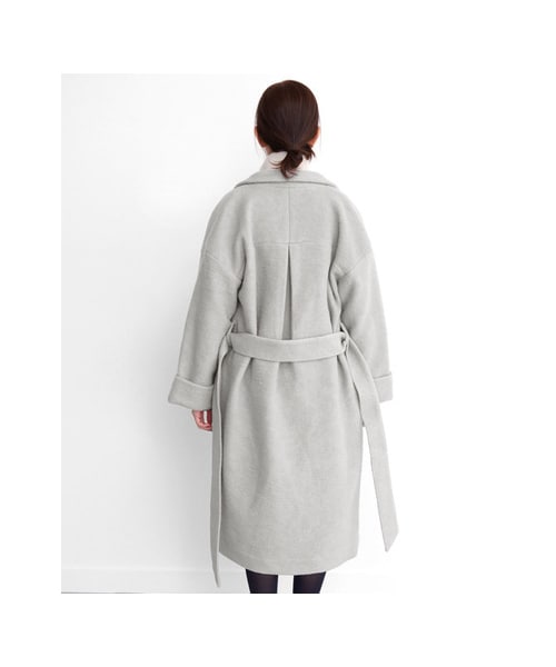 KBF（ケイビーエフ）の「ロングガウンコート（ジャケット/アウター・レディース・OFF/L/GRAY/GRAY・one）」の8枚目の写真