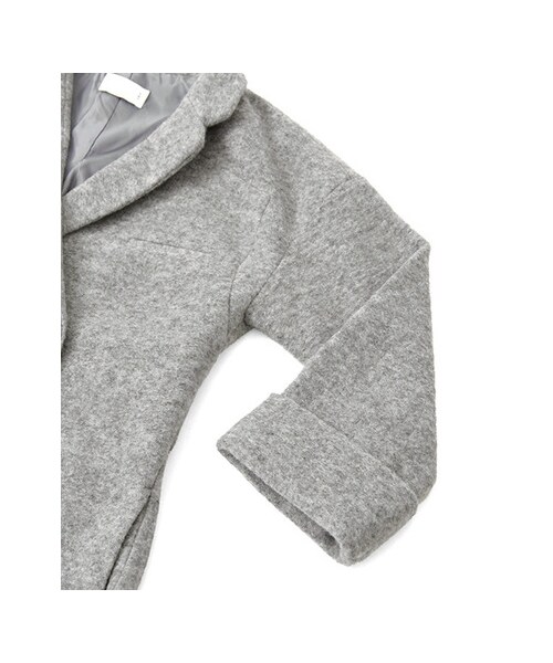 KBF（ケイビーエフ）の「ロングガウンコート（ジャケット/アウター・レディース・OFF/L/GRAY/GRAY・one）」の10枚目の写真