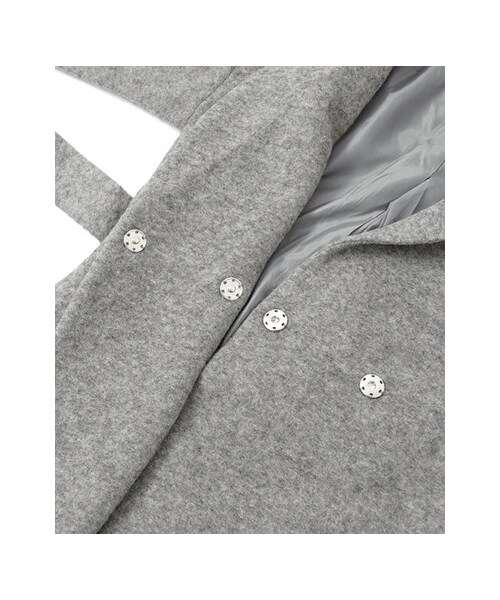 KBF（ケイビーエフ）の「ロングガウンコート（ジャケット/アウター・レディース・OFF/L/GRAY/GRAY・one）」の14枚目の写真