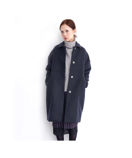 KBF（ケイビーエフ）の「コクーンシルエットコート（ジャケット/アウター・レディース・CAMEL/GRAY/NAVY・one）」の6枚目の写真