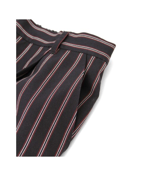 KBF（ケイビーエフ）の「レジメンタルストライプパンツ（パンツ・レディース・BORDEAUX/NAVY・one）」の10枚目の写真
