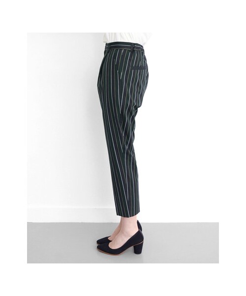 KBF（ケイビーエフ）の「レジメンタルストライプパンツ（パンツ・レディース・BORDEAUX/NAVY・one）」の6枚目の写真