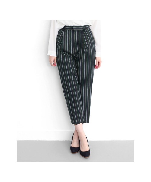 KBF（ケイビーエフ）の「レジメンタルストライプパンツ（パンツ・レディース・BORDEAUX/NAVY・one）」の5枚目の写真