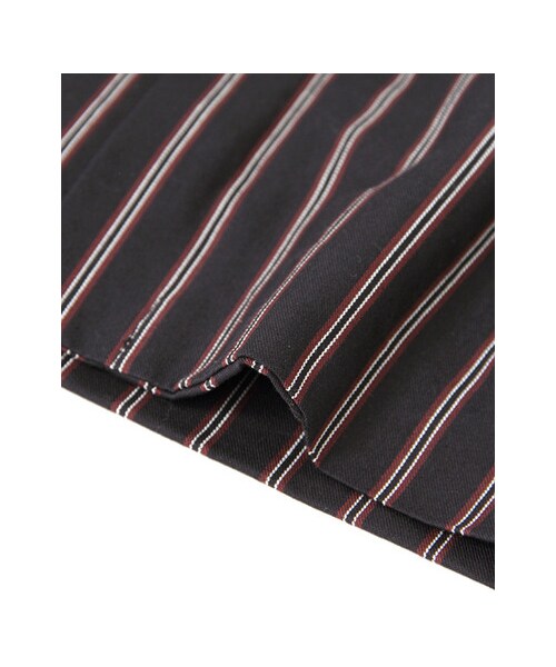 KBF（ケイビーエフ）の「レジメンタルストライプパンツ（パンツ・レディース・BORDEAUX/NAVY・one）」の11枚目の写真