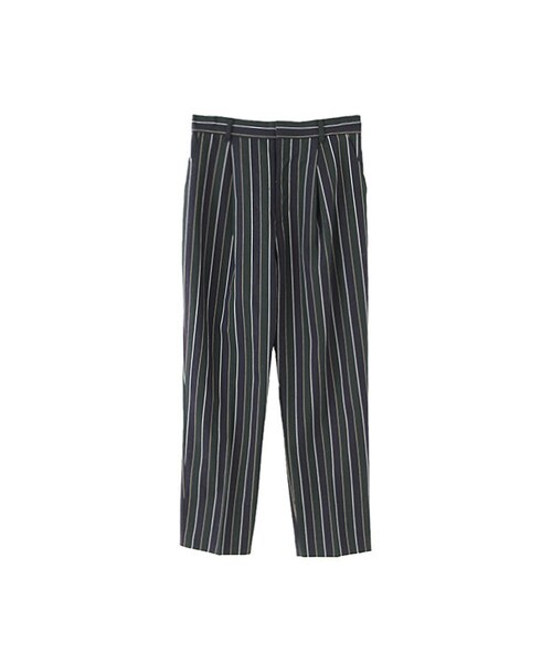 KBF（ケイビーエフ）の「レジメンタルストライプパンツ（パンツ・レディース・BORDEAUX/NAVY・one）」の2枚目の写真