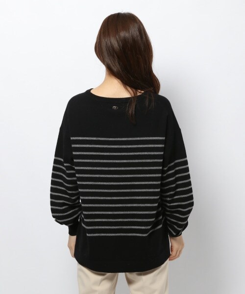 BARNYARDSTORM（バンヤードストーム）の「≪WEB先行予約≫ボーダーニット（トップス・ブラック/キャメル・S(0)/M(1)）」の14枚目の写真