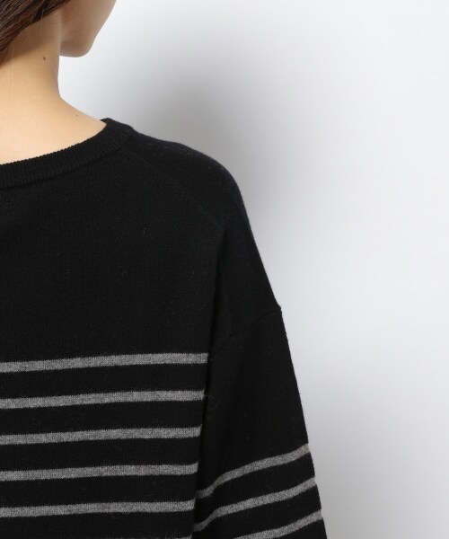 BARNYARDSTORM（バンヤードストーム）の「≪WEB先行予約≫ボーダーニット（トップス・ブラック/キャメル・S(0)/M(1)）」の18枚目の写真