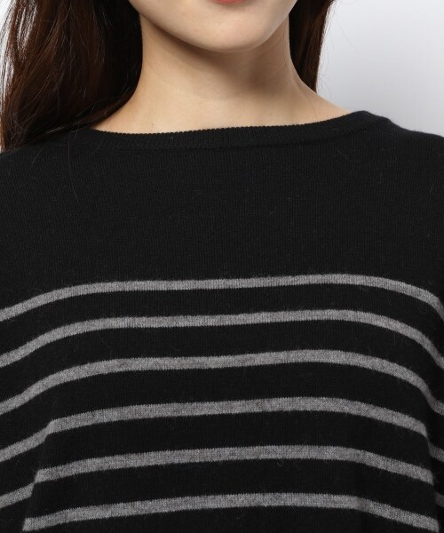 BARNYARDSTORM（バンヤードストーム）の「≪WEB先行予約≫ボーダーニット（トップス・ブラック/キャメル・S(0)/M(1)）」の15枚目の写真