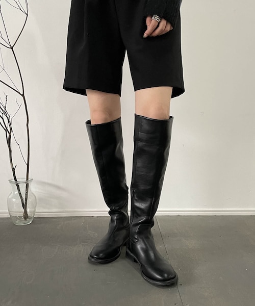 アウトソールロングブーツ