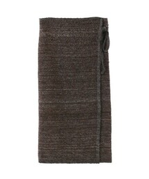 かぐれ（カグレ）の「PUENTE 手紡ぎアルパカ手織り巻きスカート