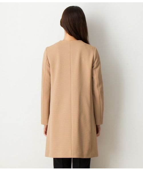 ROPE'（ロペ）の「【トールサイズ】ジップノーカラーコート（アウター・ワンピース・レディース・ブラック/キャメル・EX2/EX3）」の5枚目の写真