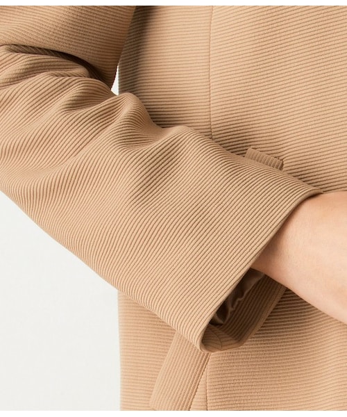 ROPE'（ロペ）の「【トールサイズ】ジップノーカラーコート（アウター・ワンピース・レディース・ブラック/キャメル・EX2/EX3）」の8枚目の写真